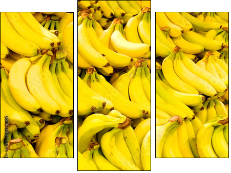 Bananas close up - Dreiteiliges Leinwandbild, Triptychon