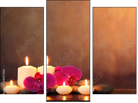 Zen concept - Dreiteiliges Leinwandbild, Triptychon