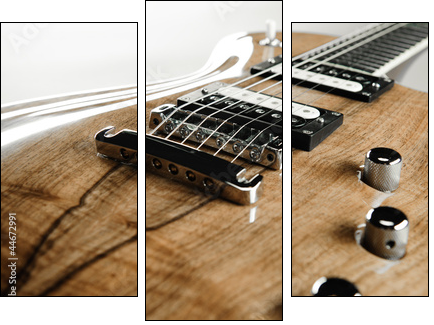 Electric guitar close-up - Dreiteiliges Leinwandbild, Triptychon