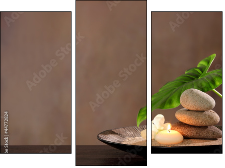 Spa still life - Dreiteiliges Leinwandbild, Triptychon