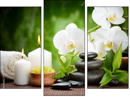 spa concept - Dreiteiliges Leinwandbild, Triptychon