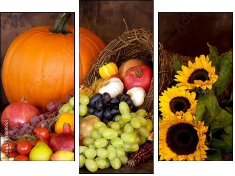 Thanksgiving Bounty - Dreiteiliges Leinwandbild, Triptychon