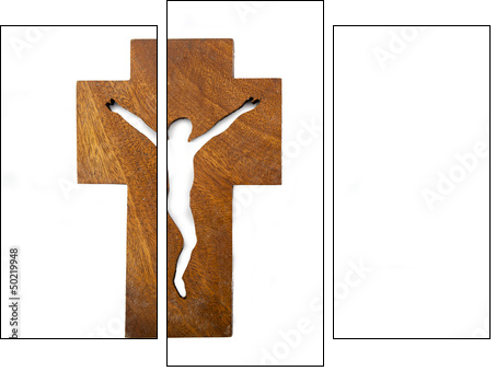 Modern Crucifix - Dreiteiliges Leinwandbild, Triptychon