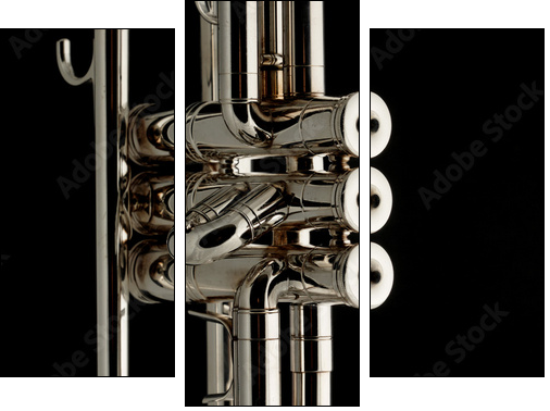 Part of trumpet - Dreiteiliges Leinwandbild, Triptychon