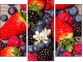 Berries - Dreiteiliges Leinwandbild, Triptychon