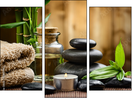 spa concept - Dreiteiliges Leinwandbild, Triptychon