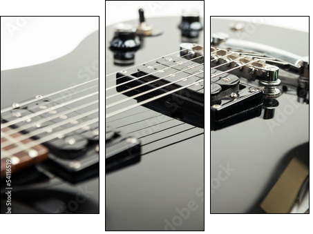 Gitara elektryczna - Dreiteiliges Leinwandbild, Triptychon