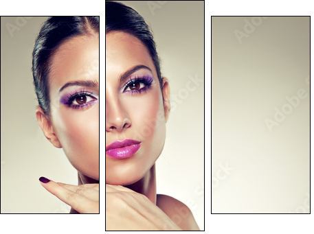 Beauty Portrait - Dreiteiliges Leinwandbild, Triptychon