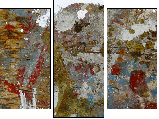 pittura - tavolozza - palette - Dreiteiliges Leinwandbild, Triptychon