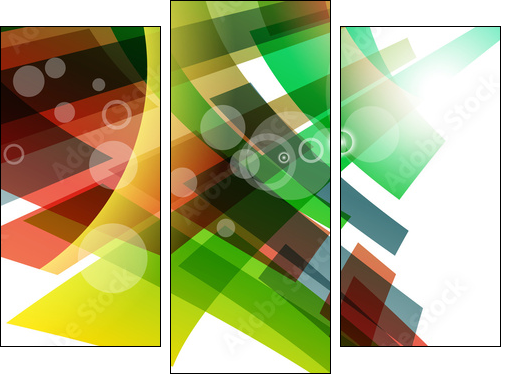 abstract background - Dreiteiliges Leinwandbild, Triptychon