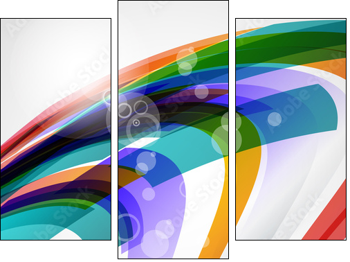 Abstract background, vector illustration - Dreiteiliges Leinwandbild, Triptychon