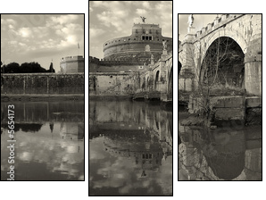 Vatican. St Angel. - Dreiteiliges Leinwandbild, Triptychon