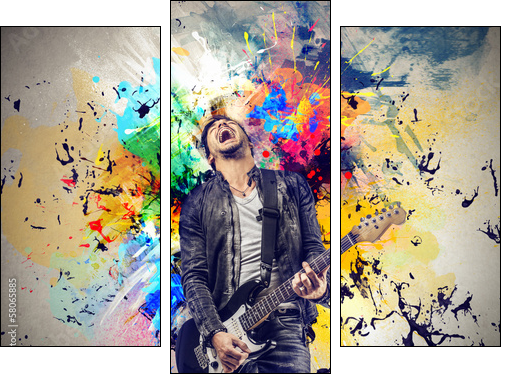 concert - Dreiteiliges Leinwandbild, Triptychon