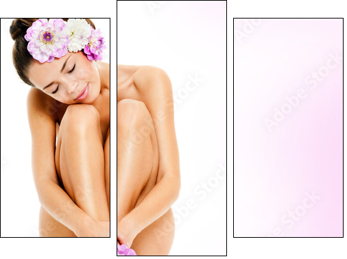 beautiful female figure. perfect skin. - Dreiteiliges Leinwandbild, Triptychon