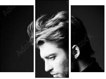 deep reverie - Dreiteiliges Leinwandbild, Triptychon