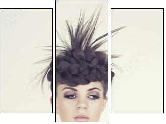 Beautiful woman - Dreiteiliges Leinwandbild, Triptychon