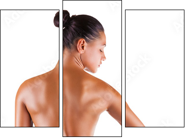 Female back - Dreiteiliges Leinwandbild, Triptychon