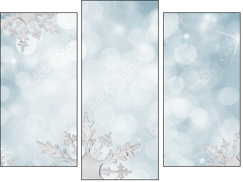 schneeflÃ¶ckchen - Dreiteiliges Leinwandbild, Triptychon