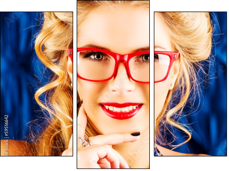 closeup retro - Dreiteiliges Leinwandbild, Triptychon