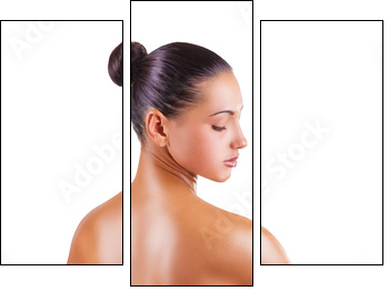 Female back - Dreiteiliges Leinwandbild, Triptychon