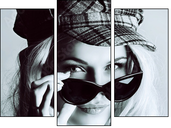denim style - Dreiteiliges Leinwandbild, Triptychon