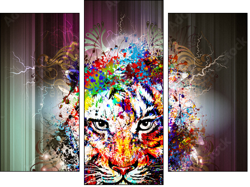 ÑÐ¸Ð³Ñ - Dreiteiliges Leinwandbild, Triptychon