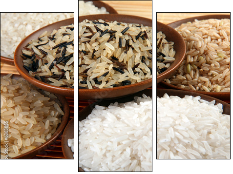 Rice set - Dreiteiliges Leinwandbild, Triptychon