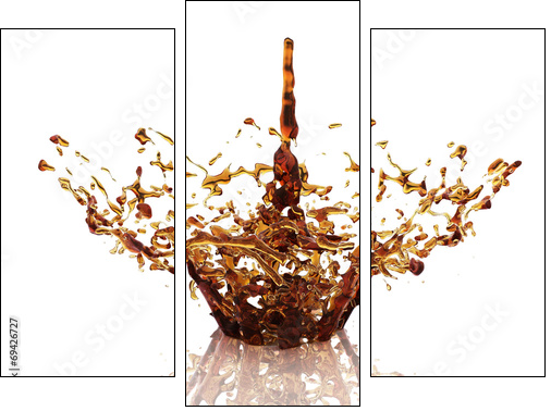 splash of liquid - Dreiteiliges Leinwandbild, Triptychon