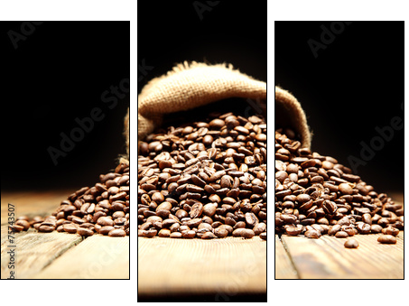 cafe - Dreiteiliges Leinwandbild, Triptychon