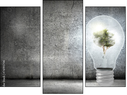 Think green - Dreiteiliges Leinwandbild, Triptychon