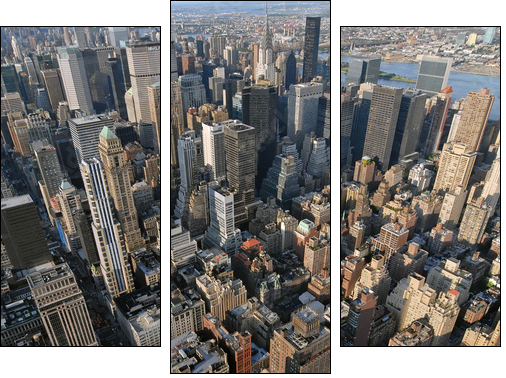 AERIAL VUE OF MANHATTAN (NEW YORK, USA) - Dreiteiliges Leinwandbild, Triptychon