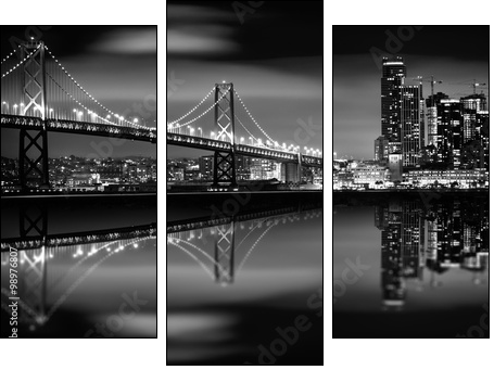 The San Francisco Bay - Dreiteiliges Leinwandbild, Triptychon
