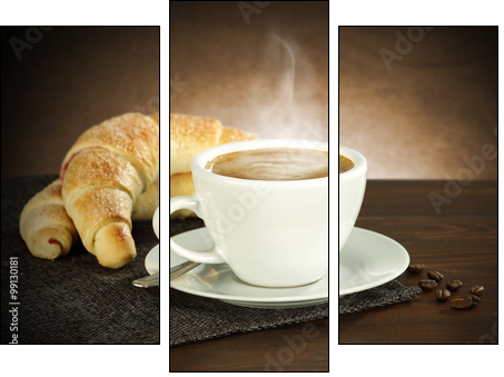 coffee  - Dreiteiliges Leinwandbild, Triptychon