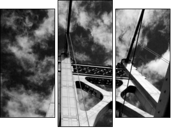 suspension bridge - Dreiteiliges Leinwandbild, Triptychon