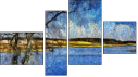 Viertychon - Vierteiliges Leinwandbild