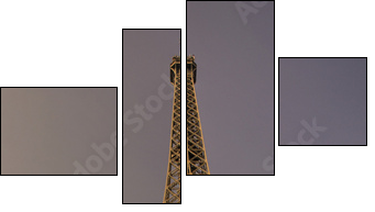Eiffelturm in Paris - Vierteiliges Leinwandbild, Viertychon