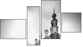 old town hall in Poznan - Vierteiliges Leinwandbild, Viertychon