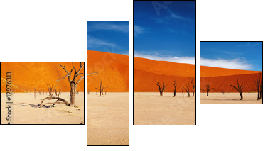 Namib Desert, Sossusvlei, Namibia - Vierteiliges Leinwandbild, Viertychon