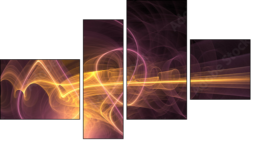 light explosion - Vierteiliges Leinwandbild, Viertychon