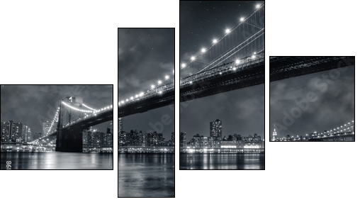 Brooklyn Bridge - Vierteiliges Leinwandbild, Viertychon