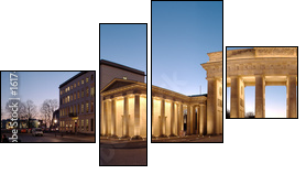 Brandenburger Tor / Brandenburg Gate - Vierteiliges Leinwandbild, Viertychon