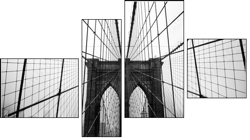 Brooklyn bridge - Vierteiliges Leinwandbild, Viertychon