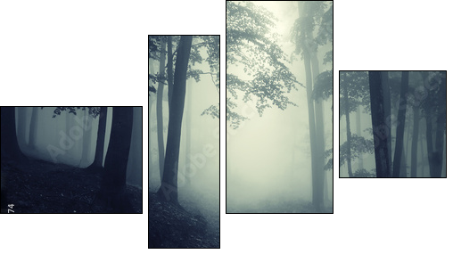 Forest - Vierteiliges Leinwandbild, Viertychon
