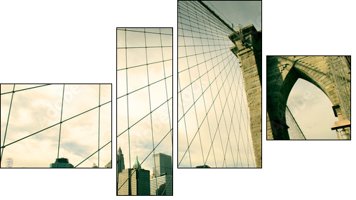 brooklyn - Vierteiliges Leinwandbild, Viertychon