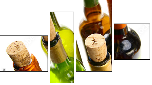 wine group - Vierteiliges Leinwandbild, Viertychon