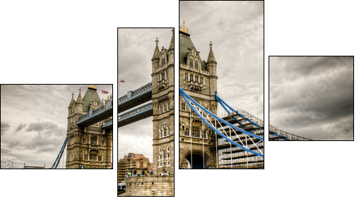 Tower Bridge - Vierteiliges Leinwandbild, Viertychon