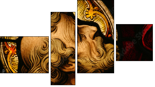 Stained Glass - Vierteiliges Leinwandbild, Viertychon