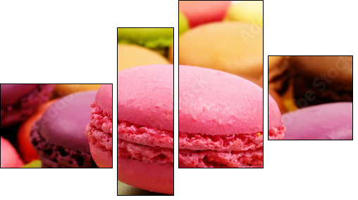 macarons - Vierteiliges Leinwandbild, Viertychon