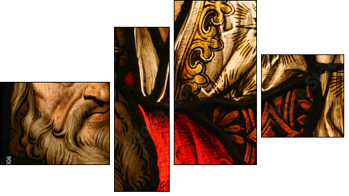 Stained Glass - Vierteiliges Leinwandbild, Viertychon