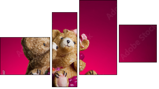 Valentine Concept - Vierteiliges Leinwandbild, Viertychon